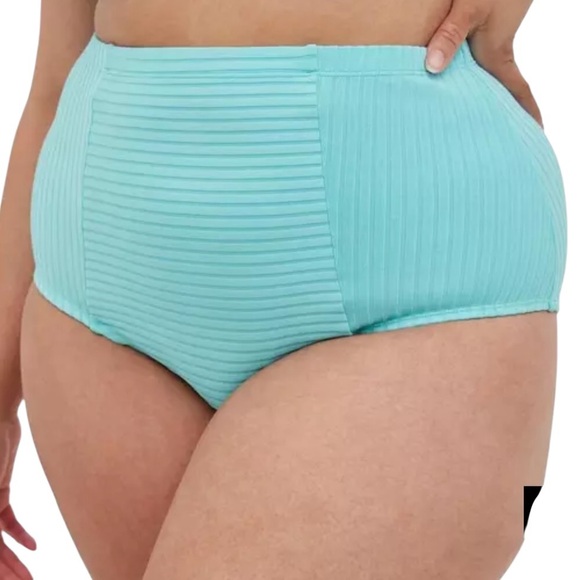 Torrid Blue Radiance Ruched Bikini Bottom 3X - Picture 1 of 7